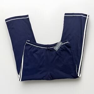 Beauxart Women’s XL Navy Lounge Pants NWT Contrast Trim Soft Sportswear